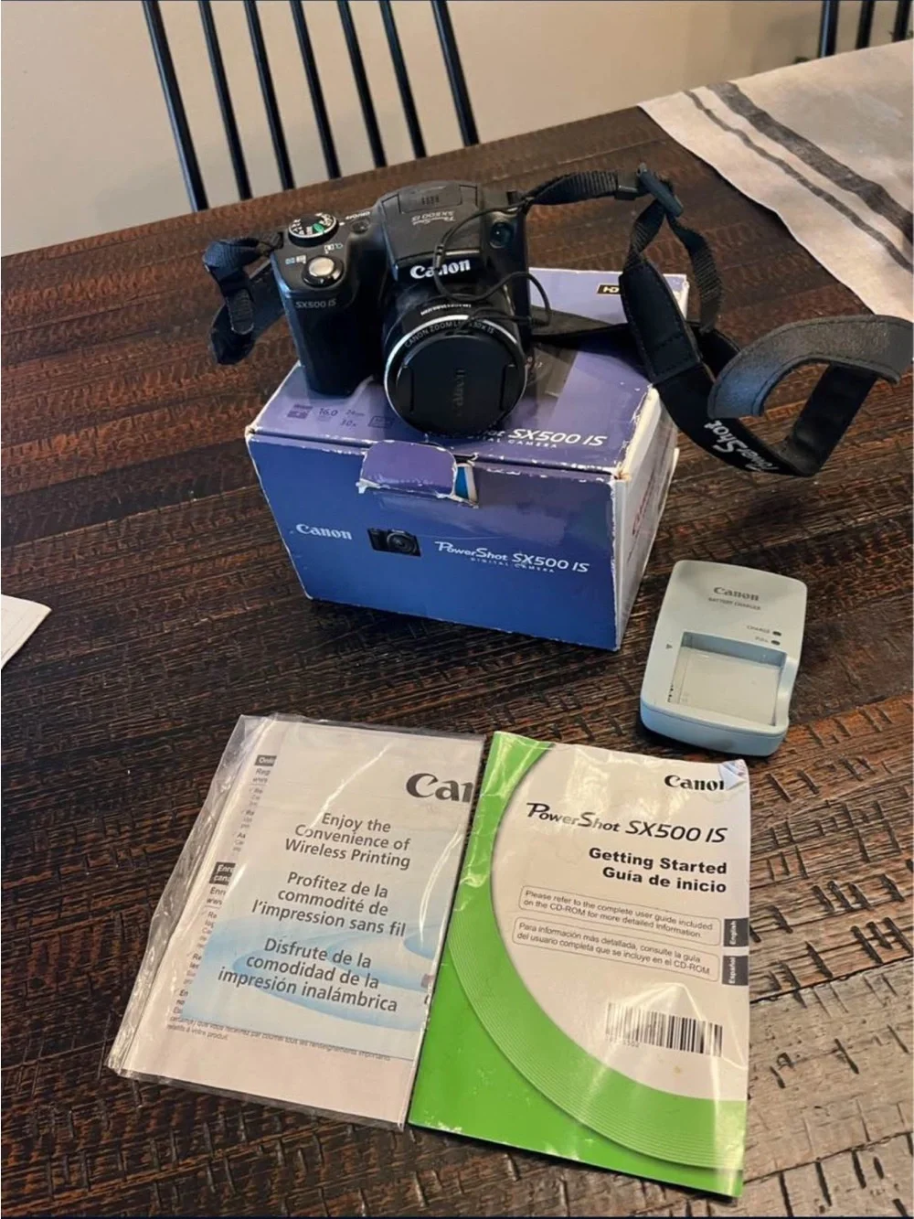 Canon PowerShot SX500 IS Compact Digital Camera - Black